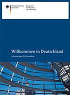 Abbildung vom Titelblatt der Publikation Willkommen in Deutschland
